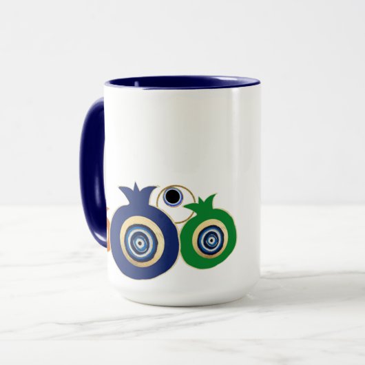 Mug Grenade et muqueuse oculaire (Devant gauche)