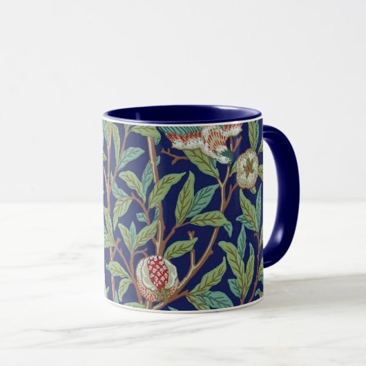 Mug Grenade et petit oiseau, William Morris (Devant droit)