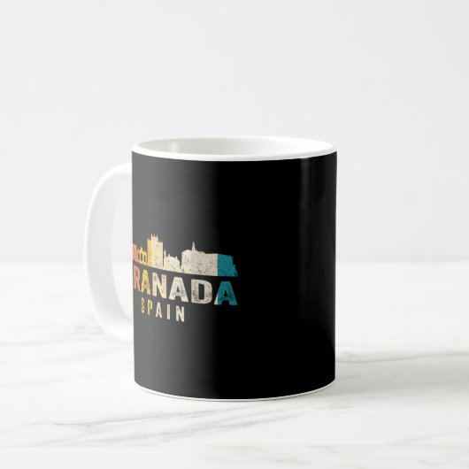 Mug Grenade Skyline Espagne (Devant gauche)
