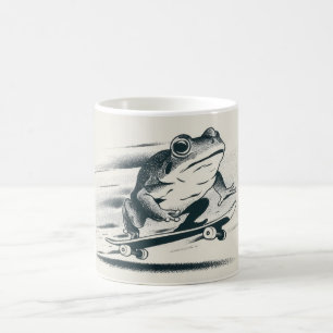 Mug Grenouille à patins – Art animalier vintage d'acti