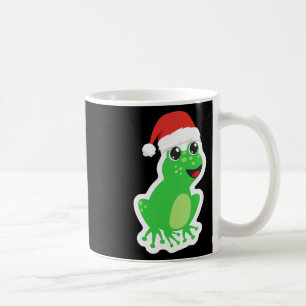 Mug Grenouille amusante avec chapeau de Père Noël pour