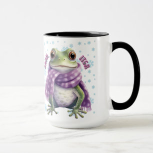 Mug Grenouille amusante dans la boue de neige - 'Déman