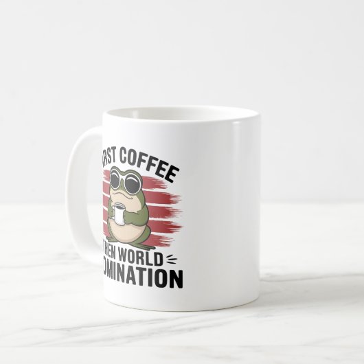 Mug Grenouille au café (Devant gauche)