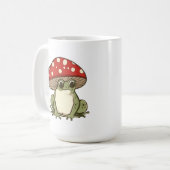 Mug Grenouille aux champignons mignons (Devant gauche)