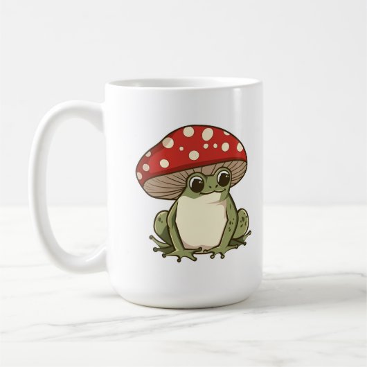 Mug Grenouille aux champignons mignons (Gauche)