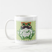 Mug Grenouille avec des verres de moustache et de (Gauche)