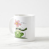 Mug Grenouille avec la fleur (Devant gauche)