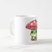 Mug Grenouille avec parapluie champignon (Devant gauche)