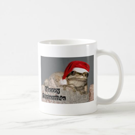 Mug Grenouille avec un casquette de Père Noël (Droite)