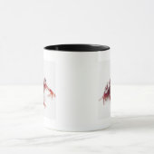 Mug grenouille Blanc-rayée 2 de dard de poison (Centre)