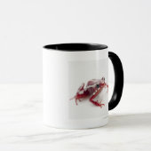 Mug grenouille Blanc-rayée 2 de dard de poison (Devant droit)