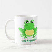 Mug Grenouille caricaturale mignonne verte (Gauche)