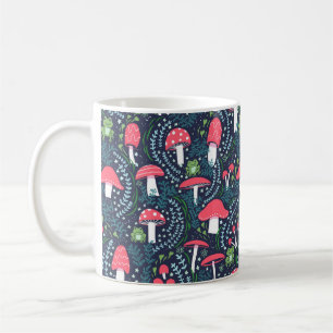 Mug Grenouille, champignon et tabouret en bois