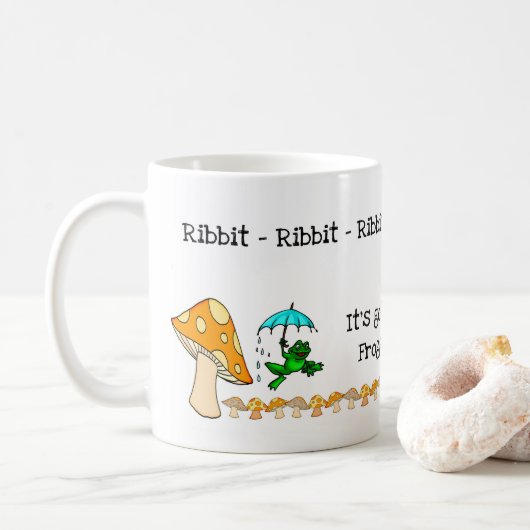 Mug Grenouille, Champignons, Ribbit Ribbit Frogue (Avec donut)