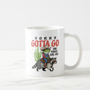 Mug Grenouille Cowboy Drôle à Cheval sur un Raton Lave