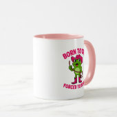 Mug Grenouille Cowgirl Drôle Née Pour Japper Forcée De (Devant droit)