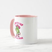 Mug Grenouille Cowgirl Drôle Née Pour Japper Forcée De (Devant gauche)