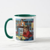 Mug Grenouille dans la bibliothèque (Gauche)