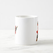 Mug Grenouille d'arbre rouge mignonne sur une branche (Centre)