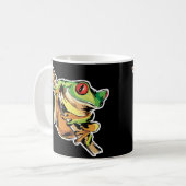 Mug grenouille d'arbre sur branche (Devant gauche)