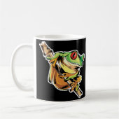 Mug grenouille d'arbre sur branche (Gauche)
