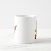 Mug Grenouille d'arbre verte mignonne sur une branche (Centre)