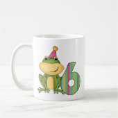 Mug Grenouille de fête 6e anniversaire T-shirts et cad (Gauche)
