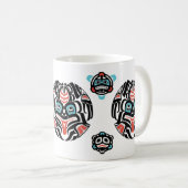 Mug grenouille de Haida-style, couleurs amorties - (Devant droit)
