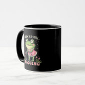 Mug Grenouille de jour des mères, mais toujours gisant (Devant gauche)