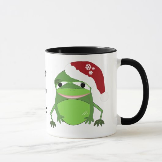 Mug Grenouille de Noël drôle avec citation (Droite)