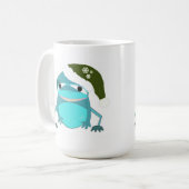Mug Grenouille de Noël heureuse (Devant gauche)