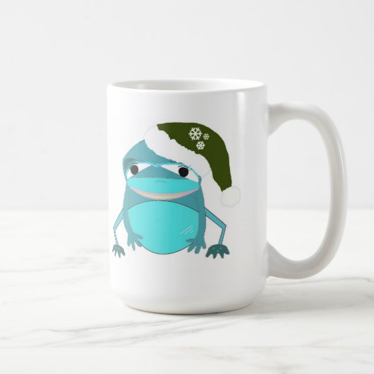 Mug Grenouille de Noël heureuse (Droite)