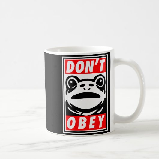 Mug Grenouille de Portland N'Obéit Pas (Droite)