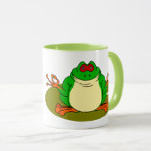 Mug Grenouille de yoga (Devant droit)