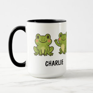 Mug Grenouille dessinée à la main personnalisable mign