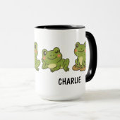 Mug Grenouille dessinée à la main personnalisable mign (Devant droit)