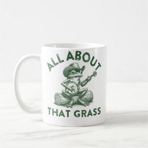 Mug Grenouille drôle de Bluegrass jouant de la musique
