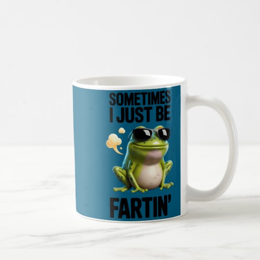Mug Grenouille Drôle - Parfois Je Fais Juste Des Pets (Droite)