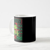 Mug Grenouille Drôle Rétro Joyeux Resistmas Litique Ug (Devant gauche)