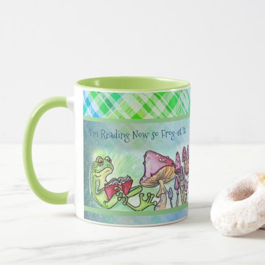Mug Grenouille du livre d'histoire (Avec donut)