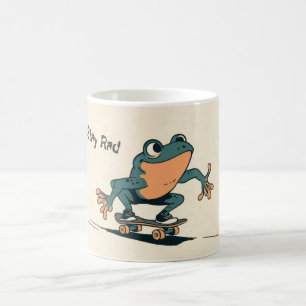 Mug Grenouille en skateboard – Jolie illustration d'an