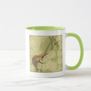 Mug Grenouille et libellule sur des nénuphars