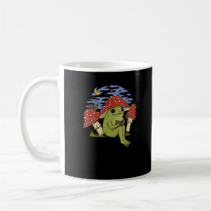 Mug Grenouille fan de livre avec chapeau de champignon