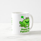 Mug Grenouille irlandaise mignonne du jour de Patrick (Devant droit)