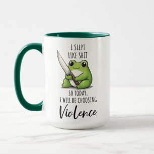 Mug Grenouille J'AI DORMI COMME S*IT SI AUJOURD'HUI JE
