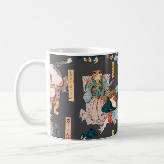 Mug Grenouille japonaise ukiyo-e Froggies (Gauche)