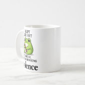 Mug Grenouille je dormais comme ça aujourd'hui je vais (Devant gauche)