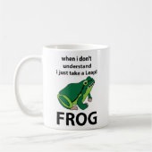 Mug Grenouille Je Prends Juste Une Grenouille À Leap (Gauche)