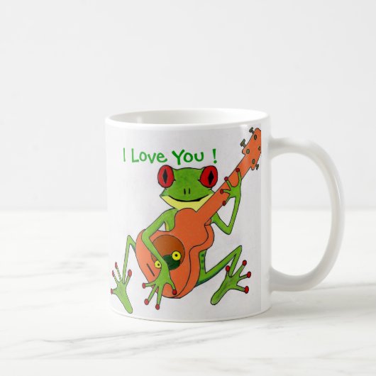 Mug grenouille, je t'aime ! (Droite)