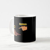 Mug Grenouille malhonnête Mème de grenouille drôle Se (Devant gauche)